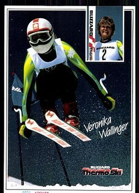Veronika Wallinger Autogrammkarte Original Signiert Skialpine + A 86750