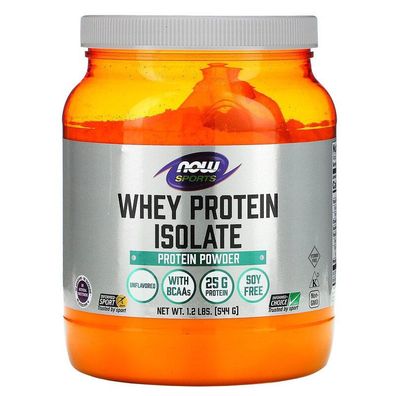 Now Foods, Sport, Whey Protein, Molkenproteinisolat, geschmacksneutral, 544 g