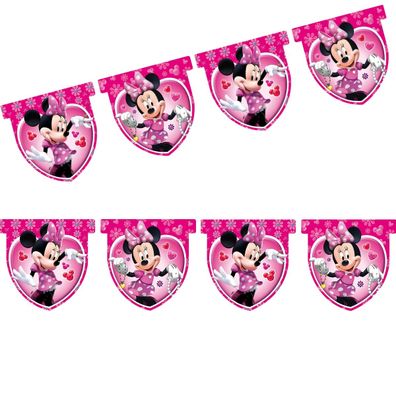 Disney Minnie Mouse Maus Plastik Flaggen Banner Girlande Party Deko