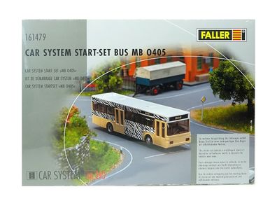 Car System Start-Set Bus MB O405 inkl. Decos, Faller H0 161479, neu, OVP