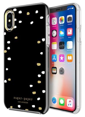 Sugar Paper LA Cover Dots HardCase SchutzHülle Tasche für Apple iPhone X Xs 10