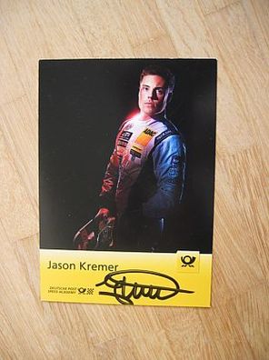 Deutsche Post Speed Academy Rennfahrer Jason Kremer - handsigniertes Autogramm!!!