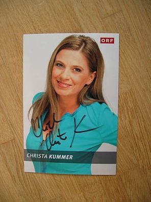 ORF Fernsehmoderatorin Christa Kummer - handsigniertes Autogramm!!!