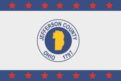 Fahne Flagge Jefferson County (Ohio) Premiumqualität