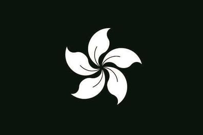 Fahne Flagge Black Hong Kong Bauhinia Premiumqualität