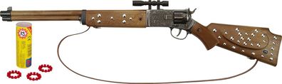 Schröde 607 8128 - Spielzeuggewehr - Silberbüchse antik, 12 Schuss Cowboy Gewehr