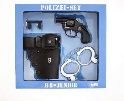 Schrödel 195 0150 - Polizei Set R8-Junior Pistole Pistolengürtel Handschellen