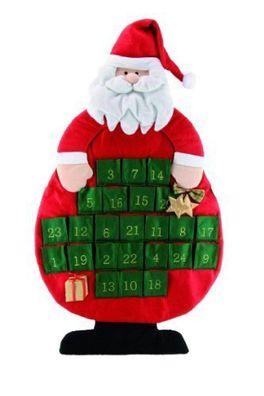 Adventskalender Nikolaus zum selber befüllen Filz 98 cm hoch Kalender