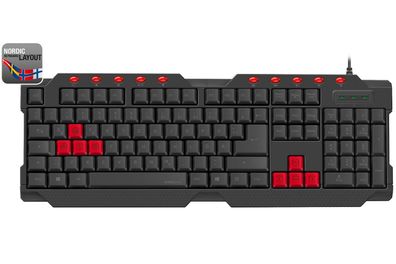 Speedlink FERUS USB Gaming Tastatur Nordic SWE NO FIN DNK QWERTY KeyboardLayout