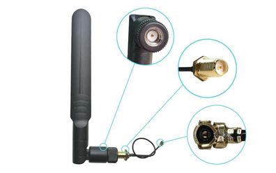 Antennenanschluss Dualband-Antenne SMA-Buchse + Pigtalkabel