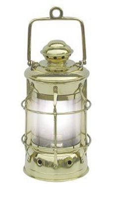Nelson Lampe, Maritime Lampe, Elektro Lampe, Schiffslaterne Messing
