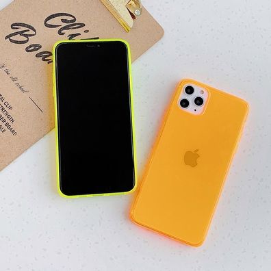 Neon fluoreszierende einfarbige Handyhülle für das iPhone