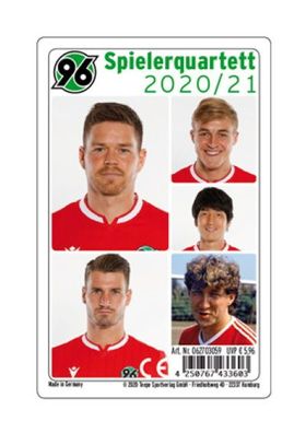 Teepe Sportverlag Hannover 96 Quartett 2020/21 kartenspiel Spielkarten Fußball
