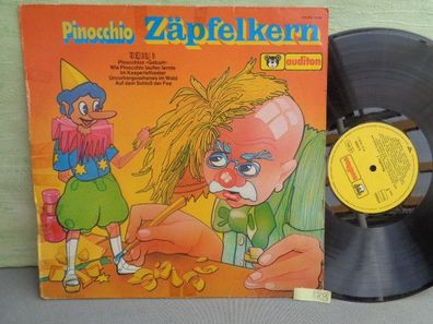 LP auditon Pinocchio Zäpfelkern Geburt Apfelgarten 1 + 2 Collodi Bierbaum Hörspiel