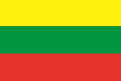 Aufkleber Fahne Flagge Litauen in verschiedene Größen