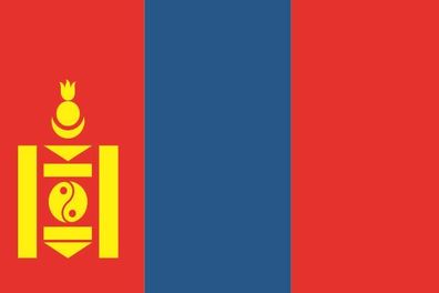 Aufkleber Fahne Flagge Mongolei in verschiedene Größen
