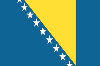 Aufkleber Fahne Flagge Bosnien Herzegowina in verschiedene Größen