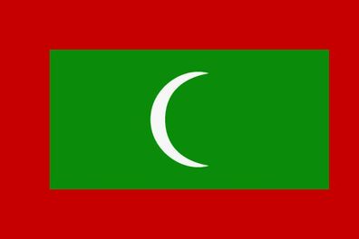 Aufkleber Fahne Flagge Malediven in verschiedene Größen