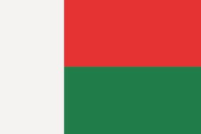 Aufkleber Fahne Flagge Madagaskar in verschiedene Größen