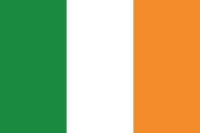 Aufkleber Fahne Flagge Irland in verschiedene Größen