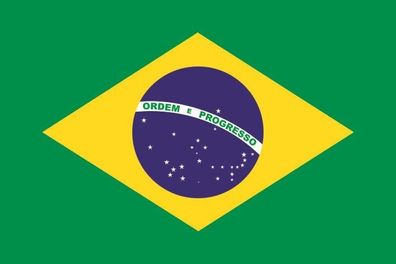 Aufkleber Fahne Flagge Brasilien in verschiedene Größen