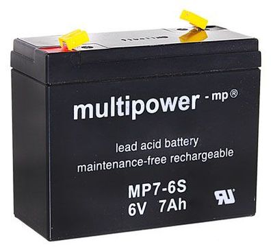 Multipower - MP7-6S - 6 Volt 7000mAh Pb