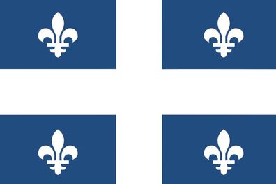 Aufkleber Fahne Flagge Quebec in verschiedene Größen
