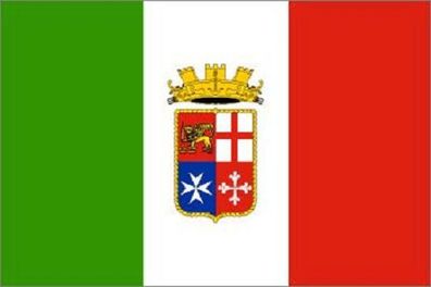 Aufkleber Fahne Flagge Italien Handelsflagge in verschiedene Größen