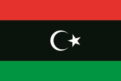 Aufkleber Fahne Flagge Libyen in verschiedene Größen