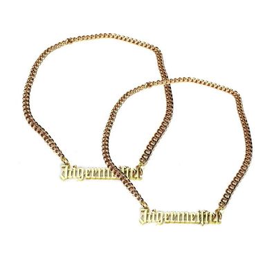 Jägermeister Goldkette Halskette aus Metall (kein echtes Gold) Aktion - 2 Stück