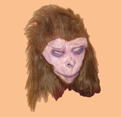 Karnevalsmaske Affe Maske für Fasching Fastnacht und Party Latexmaske