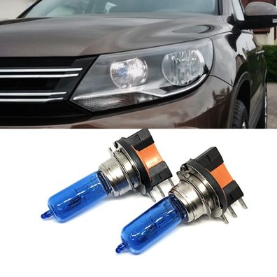 2x H15 15/55W Xenon Optik 6000k für Skoda Octavia Rapid