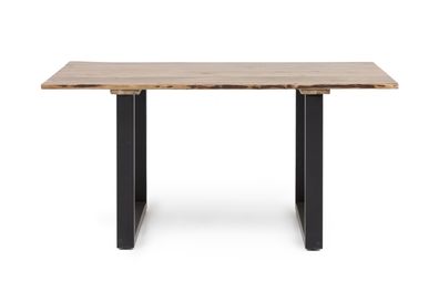 Esstisch mit Baumkantenoptik Baumkantentisch Akazie 180 cm