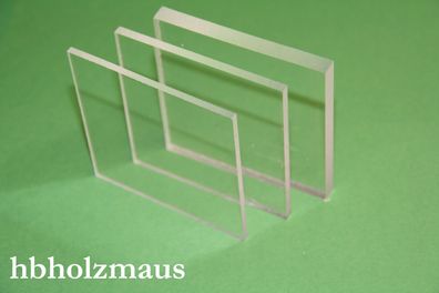 Polycarbonat klar in 4 mm Stärke - Platte Scheibe - Kostenfreier Zuschnitt
