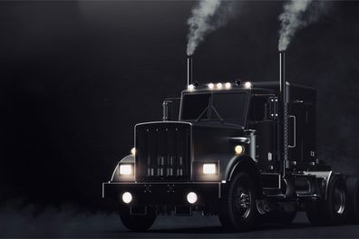 Muralo VLIES Fototapeten Tapeten XXL Wohnzimmer Lastwagen USA 3D 2988