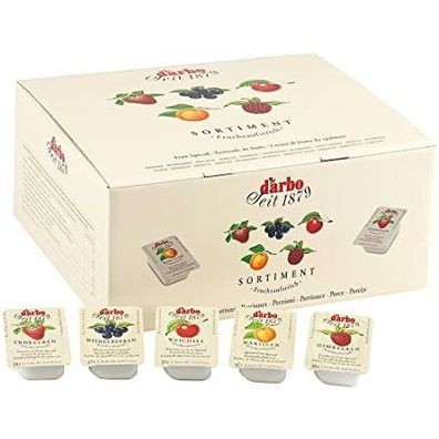 Food-United Aprikosen-marillen-konfitüre Extra naturrein 60x 28g Miniglas von DARBO