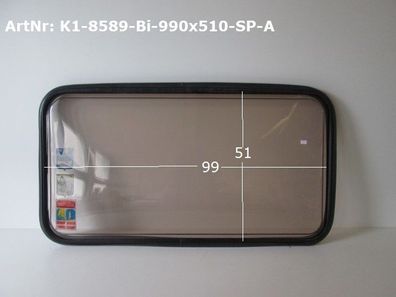 Knaus Südwind Wohnwagenfenster ca 99 x 51 gebr, Sonderpreis (zB 485/8303) Birkholz...