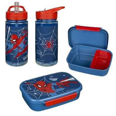 Scooli Marvel Spiderman Lunch Set Brotdose Trinkflasche Bottle Sandwich Box