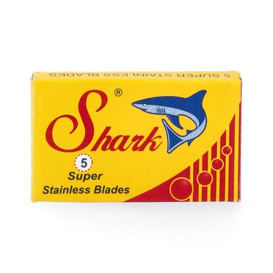 Shark Super Stainless Blades Double Edge Rasierklingen Packungsinhalt 5 Stück