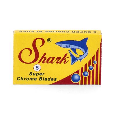 Shark Super Chrome Blades Double Edge Rasierklingen Packungsinhalt 5 Stück