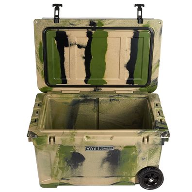 Wheeled Cooler Camouflage Kühlbox auf Rädern Thermobox Eisbox auf Rädern