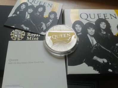 10£ 2020 PP Grossbritannien music legends Queen 5 Unzen Silber 10 Pounds 2020 PP