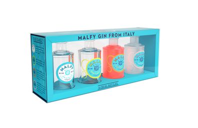 Malfy Gin Miniaturen Set - 4x50ml a 41Vol% / 1x Malfy Gin con Limone 50ml / 1x