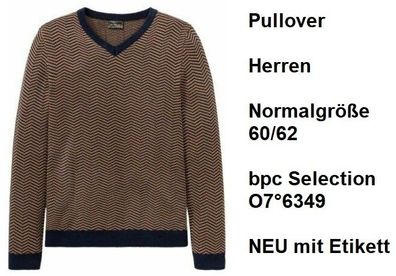 Pullover Herren Normalgröße 60/62 bpc Selection O7°6349. NEU mit Etikett.