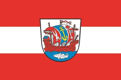 Aufkleber Fahne Flagge Bremerhaven in verschiedene Größen