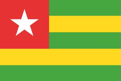 Aufkleber Fahne Flagge Togo in verschiedene Größen