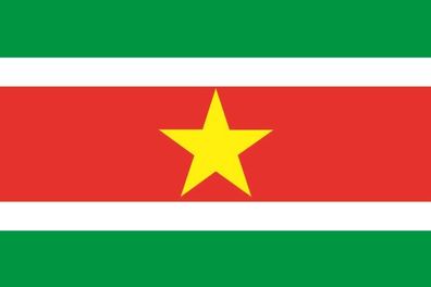 Aufkleber Fahne Flagge Surinam in verschiedene Größen