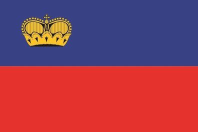 Aufkleber Fahne Flagge Liechtenstein in verschiedene Größen