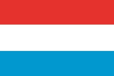 Aufkleber Fahne Flagge Luxemburg in verschiedene Größen