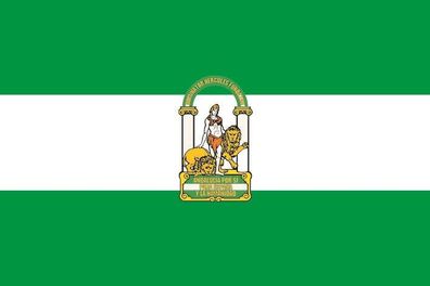 Aufkleber Fahne Flagge Andalusien in verschiedene Größen